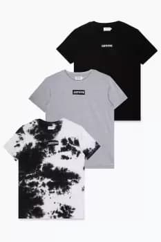 Dye Block T-Shirt 3 Pack