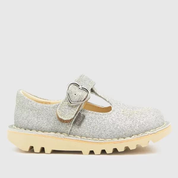 Kickers silver t bar cosmic Girls Toddler Toddler