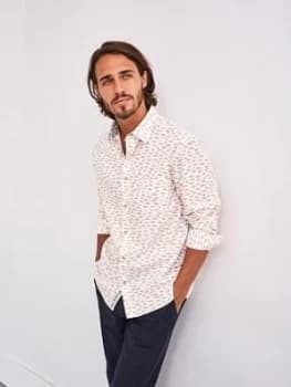 White Stuff River Fish Print Shirt - White