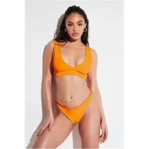 I Saw It First Orange Boomerang Bikini Bottom - Orange
