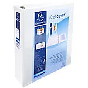 Exacompta Ring Binder 4 ring 60 mm Polyvinyl Chloride (PVC) A4+ White 10 Pieces