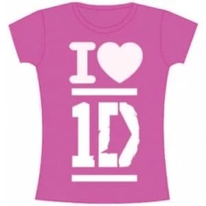 One Direction I Love Skinny Fuchsia TS: Small