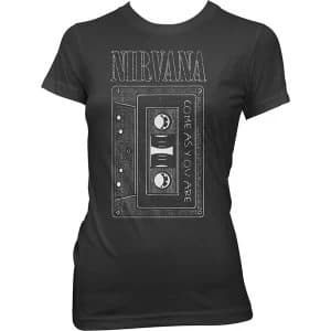 Nirvana - As You Are Tape Ladies Large T-Shirt - Black