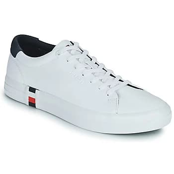 Tommy Hilfiger PREMIUM CORPORATE VULC SNEAKER mens Shoes Trainers in White,8,8.5,9,10.5