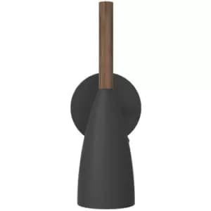 Pure Dome Wall Lamp Black, GU10