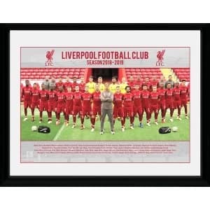 Liverpool Team Photo 18/19 Framed Collector Print