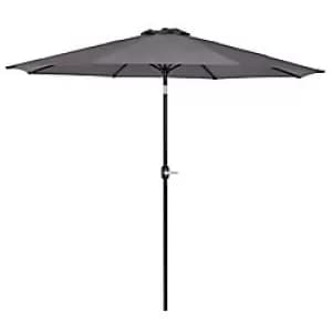 Outsunny Sun Umbrella 840-070CG Steel, Polyester Grey