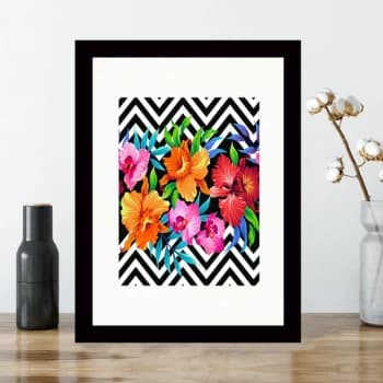 SC503105410 Multicolor Decorative Framed MDF Painting