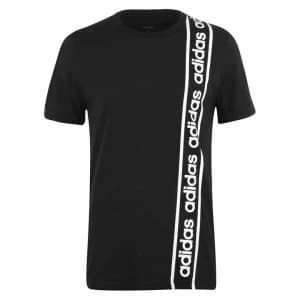 adidas C90 Boyfriend T Shirt Ladies - Black/White