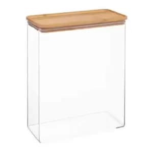 5Five Oblong 4.3Lt Food Storage Box With Air Tight Sealed Bamboo Lid