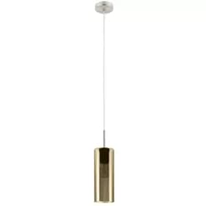 Selvino Slim Pendant Ceiling Light Satin Nickel - Eglo