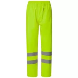 Yoko Unisex Adult Flex U-Dry Hi-Vis Over Trousers (3XL) (Yellow)
