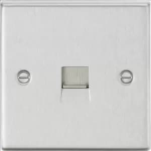 KnightsBridge Telephone Master Outlet - Square Edge Brushed Chrome