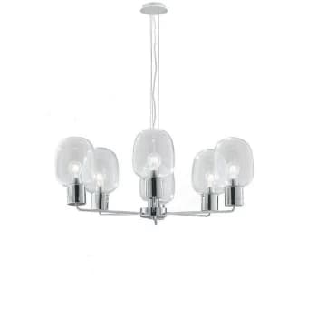 Fan Europe Lighting - Fan Europe FELLINS 6 Light Multi Arm Pendant Ceiling Light Chrome 98x34.6cm