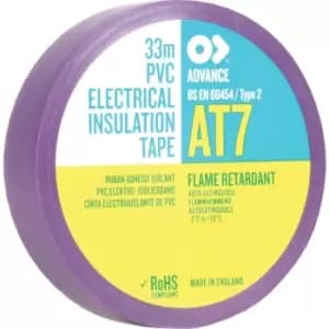 AT7 Purple PVC Insulation Tape - 19MM X 33M