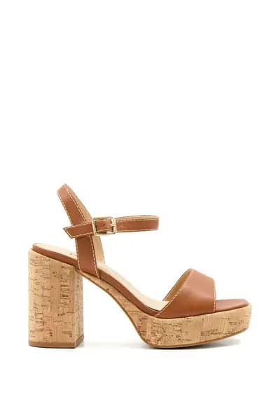 Dune London 'Jodi' Leather Sandals Tan