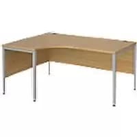 Dams International Left Hand Ergonomic Desk MB16ELSO 1,600 x 1,200 x 725 mm