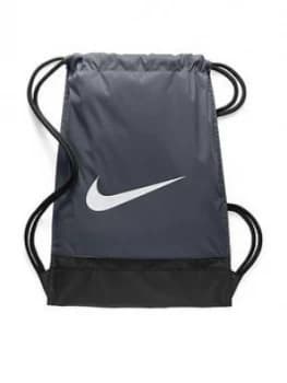 Nike Brasilia Training Gymsack Flint GreyBlack White Men