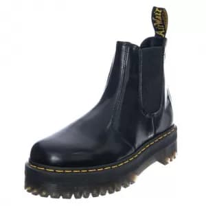 Dr. Martens 2976 Quad Polished Smooth Leather Chelsea Boots - Black - UK 4