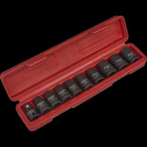 Sealey 9 Piece 1/2" Drive Impact Torx Socket Set 1/2"