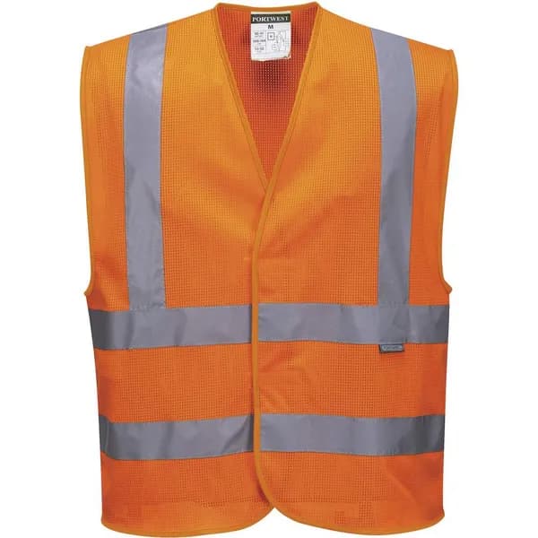 Portwest Hi Vis MeshAir Band and Brace Vest C370ORRXX/3X Colour: Orange