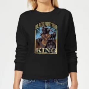 Marvel Black Panther Homage Womens Sweatshirt - Black