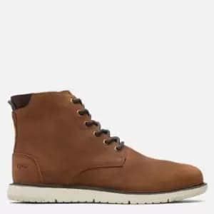 TOMS Mens Hillside Water Resistant Lace Up Boots - Brown - UK 11