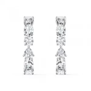 Swarovski Tennis Deluxe White Crystal Dropper Earrings 5563322