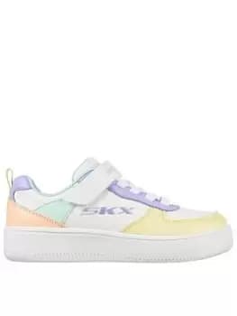 Skechers SPORT COURT 92 TRAINER, White, Size 1.5 Older