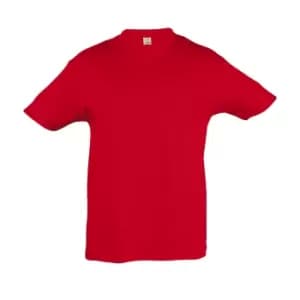 SOLS Kids Regent Short Sleeve T-Shirt (12yrs) (Red)