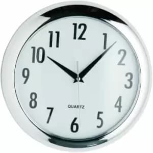 Halo Chrome Effect Wall Clock - Premier Housewares