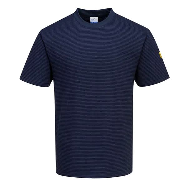 Portwest Mens Anti Static ESD T Shirt AS20NARL Colour: Navy