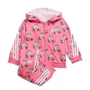 adidas Future Icons Shiny Allover Print Jogger Set (Gende - Pulse Magenta / Clear Pink / B