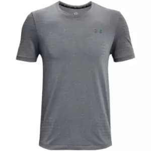 Under Armour Rush Geosport T Shirt Mens - Grey