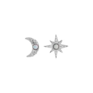 Ladies Olivia Burton Classics North Star And Moon Stud Earrings