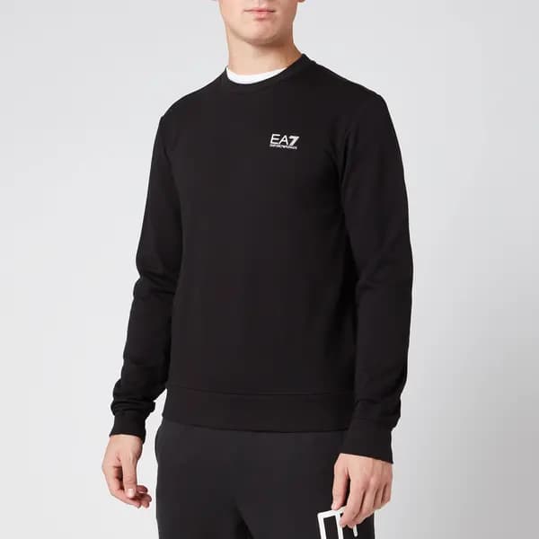 EA7 Mens Identity Sweatshirt - Black - XL