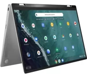Asus Flip C434 14" 2 in 1 Chromebook - Intel Core m3, 128GB eMMC, Silver/Grey