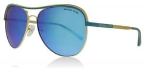 Michael Kors Vivianna I Sunglasses Gold Turquoise 110625 58mm