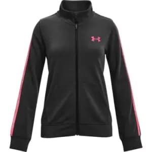 Under Armour Rival Terry Tape Zip Jacket Junior Girls - Black