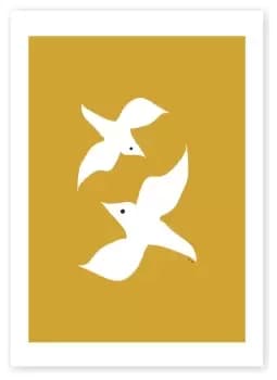 East End Prints Love Birds Unframed Wall Print - A2