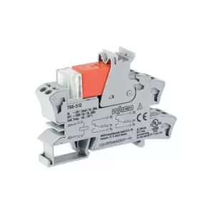 WAGO 788-512 24VAC 8A DPDT-CO DIN Rail Mountable Relay Module