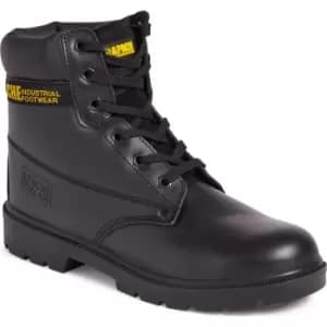 Apache AP300 6 Eye Safety Boots Black Size 10