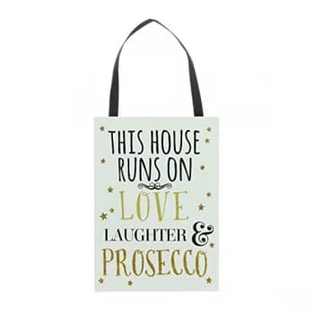 Signography Sparkling Prosecco MDF Plaque - This House