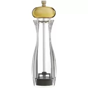 Premier Housewares Salt Pepper Clear Gold Finish Mill Set