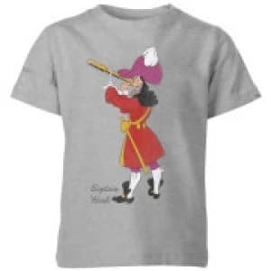 Disney Peter Pan Captain Hook Classic Kids T-Shirt - Grey - 11-12 Years