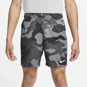 Nike Dri-FIT Camo Training Shorts Mens - Grey