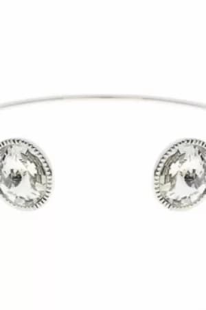 Ted Baker Ladies Sterling Silver Revenna Double Rivoli Crystal Ultra Fine Cuff TBJ1158-01-02