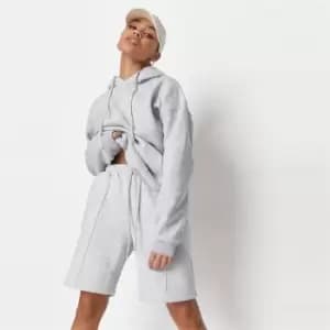 Missguided Tall basic loop back hoodie - Grey