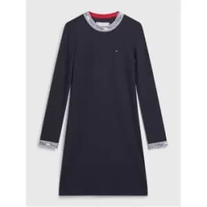 Tommy Hilfiger Tommy Tape Rib Dress - Blue