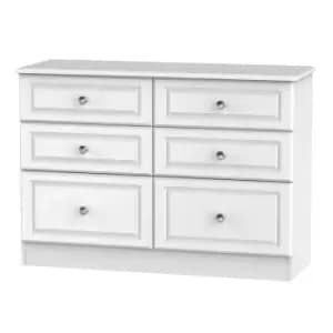 Lisbon Ready Assembled Six Drawer Chest White